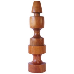 Sculptural Wooden TOTEM #1 by Chris Lehrecke