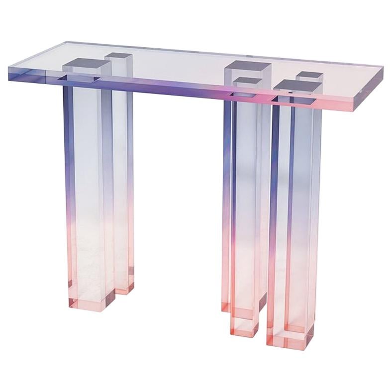 Crystal Series Console Table 03 in Acrylic For Sale