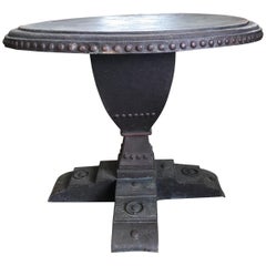 Arts And Crafts Copper Accent Table