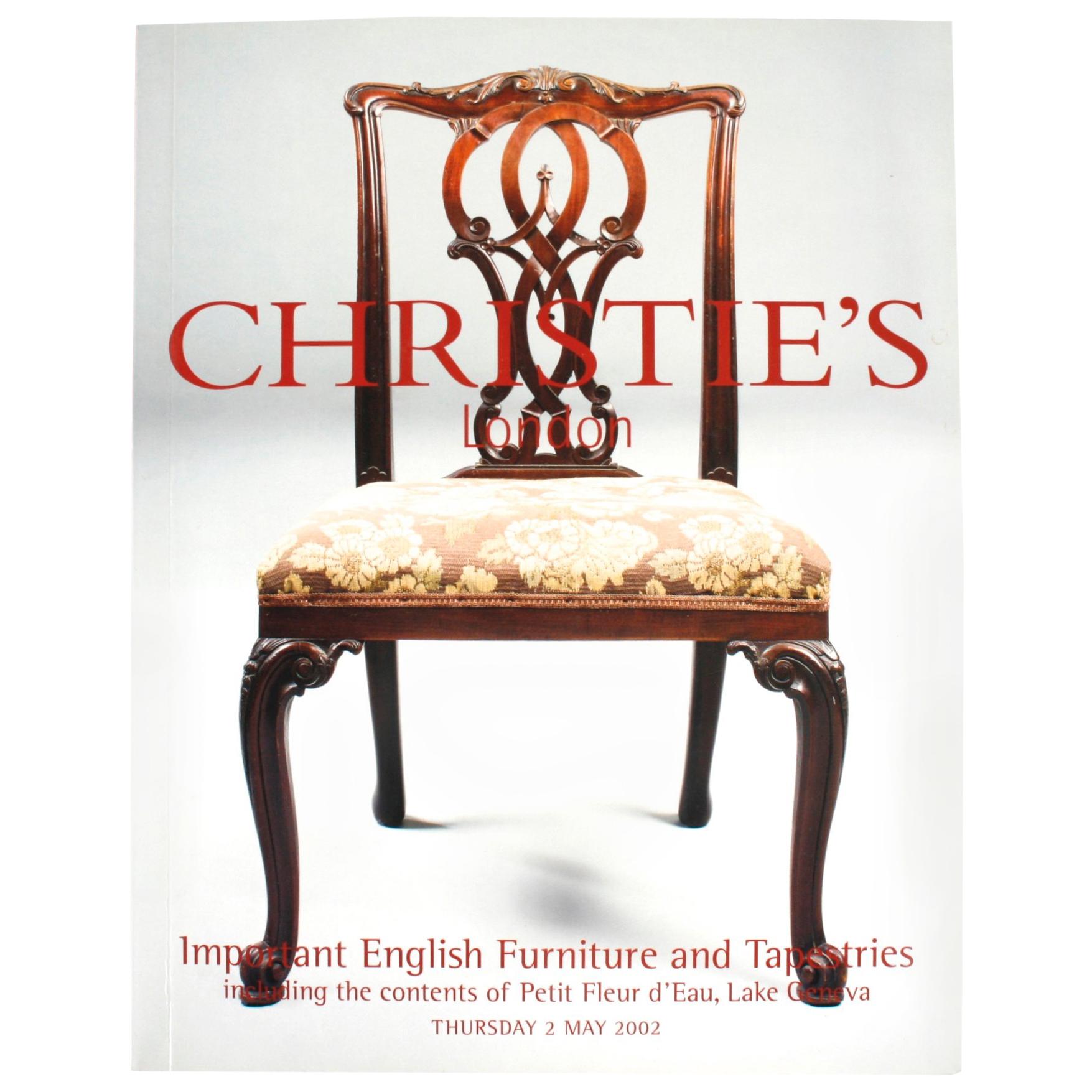 Christie's, wichtige englische Möbel und Wandteppiche, Inhalt Petit Fleur d'Eau