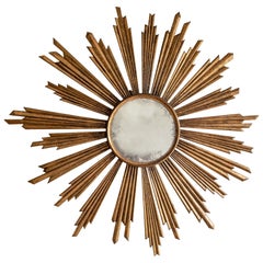 Large Dramatic Starburst Mirror, England, circa 1880