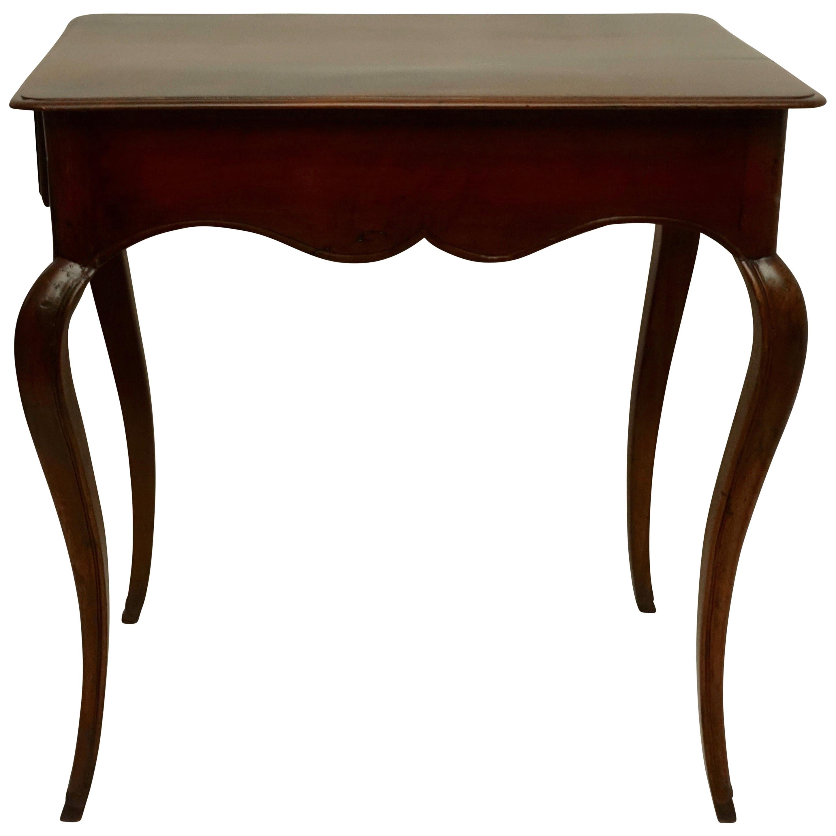 Louis XVI Mahogany Work Table with Single Drawer, French, circa 1790