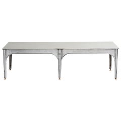 Polished Steel APVO Table, England, 20th Century