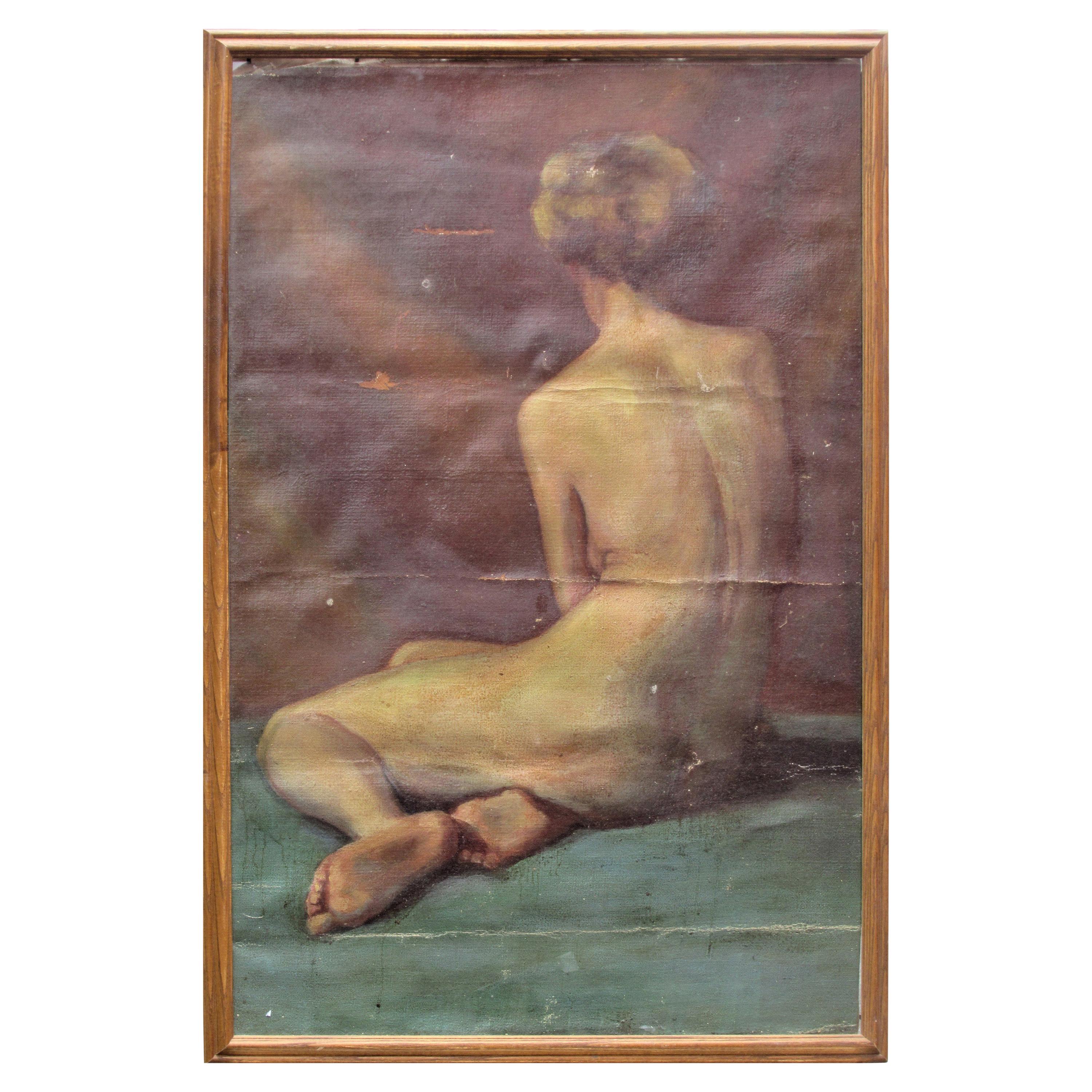 Nude Woman Oil Painting on Canvas