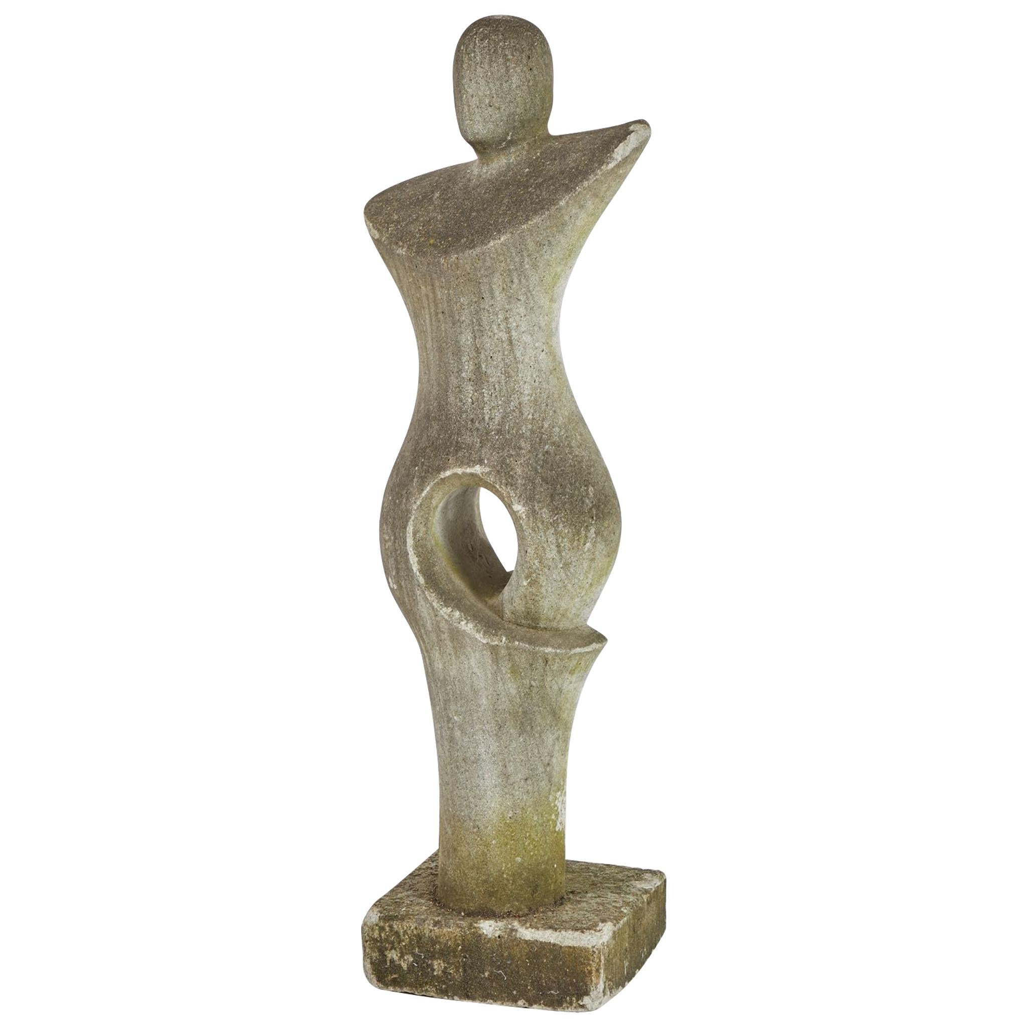 Modernist Carved Stone Sculpture