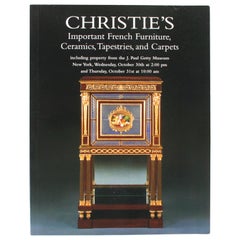 Christie's NY: Important French Furniture, Ceramics Property from J. Paul Getty