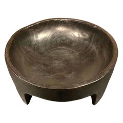 Footed Wooden Bowl, Indonesia, Contemporary