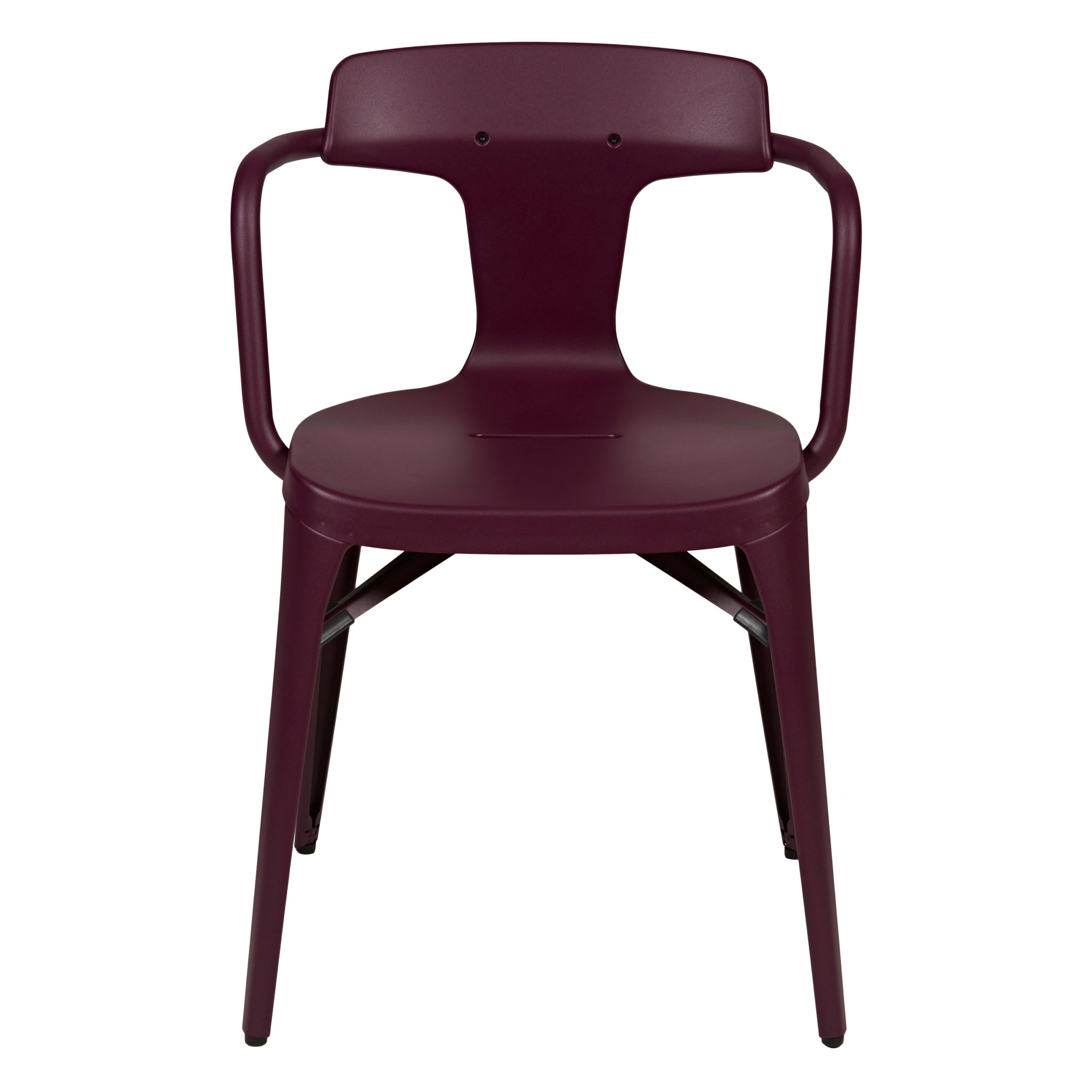 For Sale: Purple (Aubergine) T14 Chair in Pop Colors by Patrick Norguet and Tolix