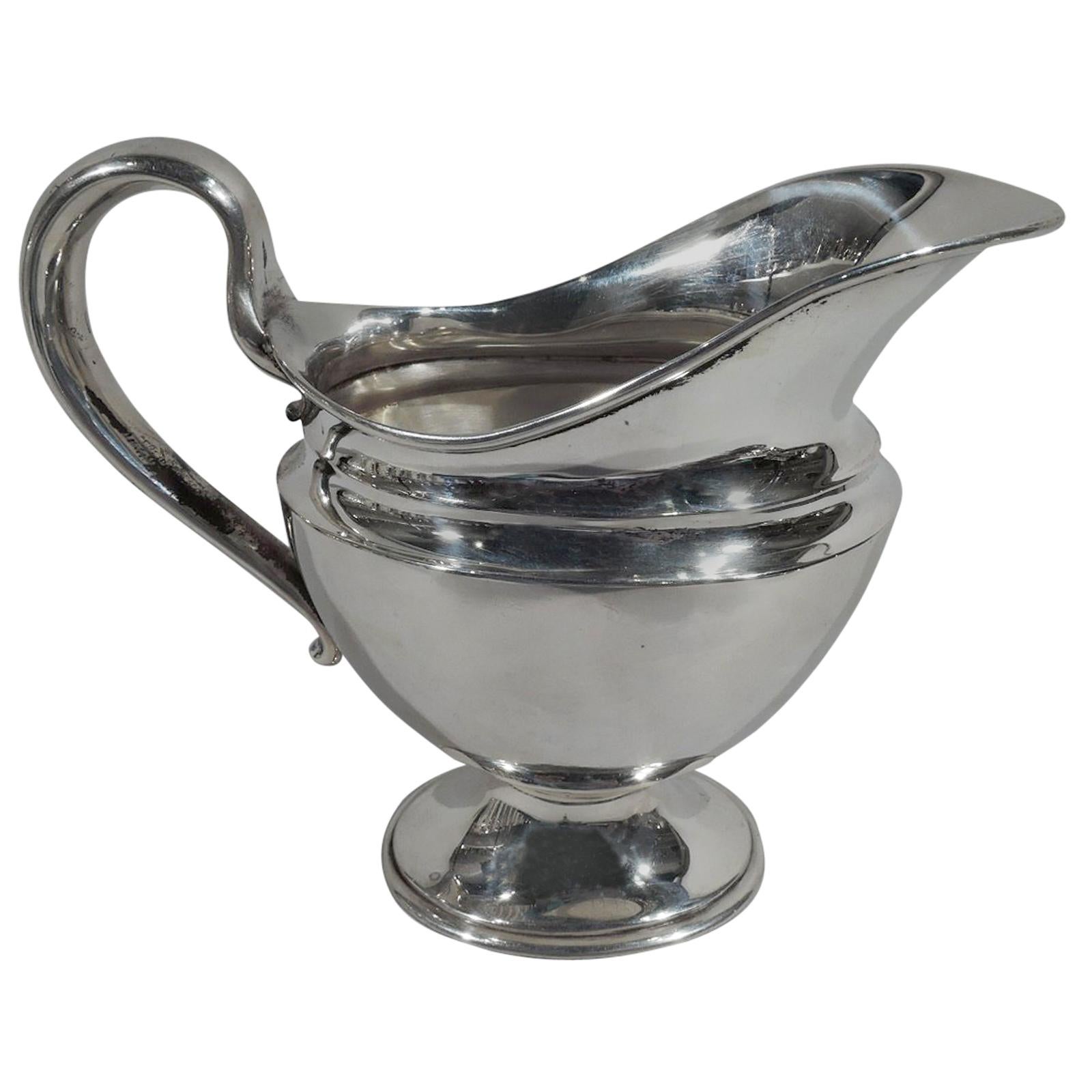 Antique Tiffany American Edwardian Classical Sterling Silver Creamer