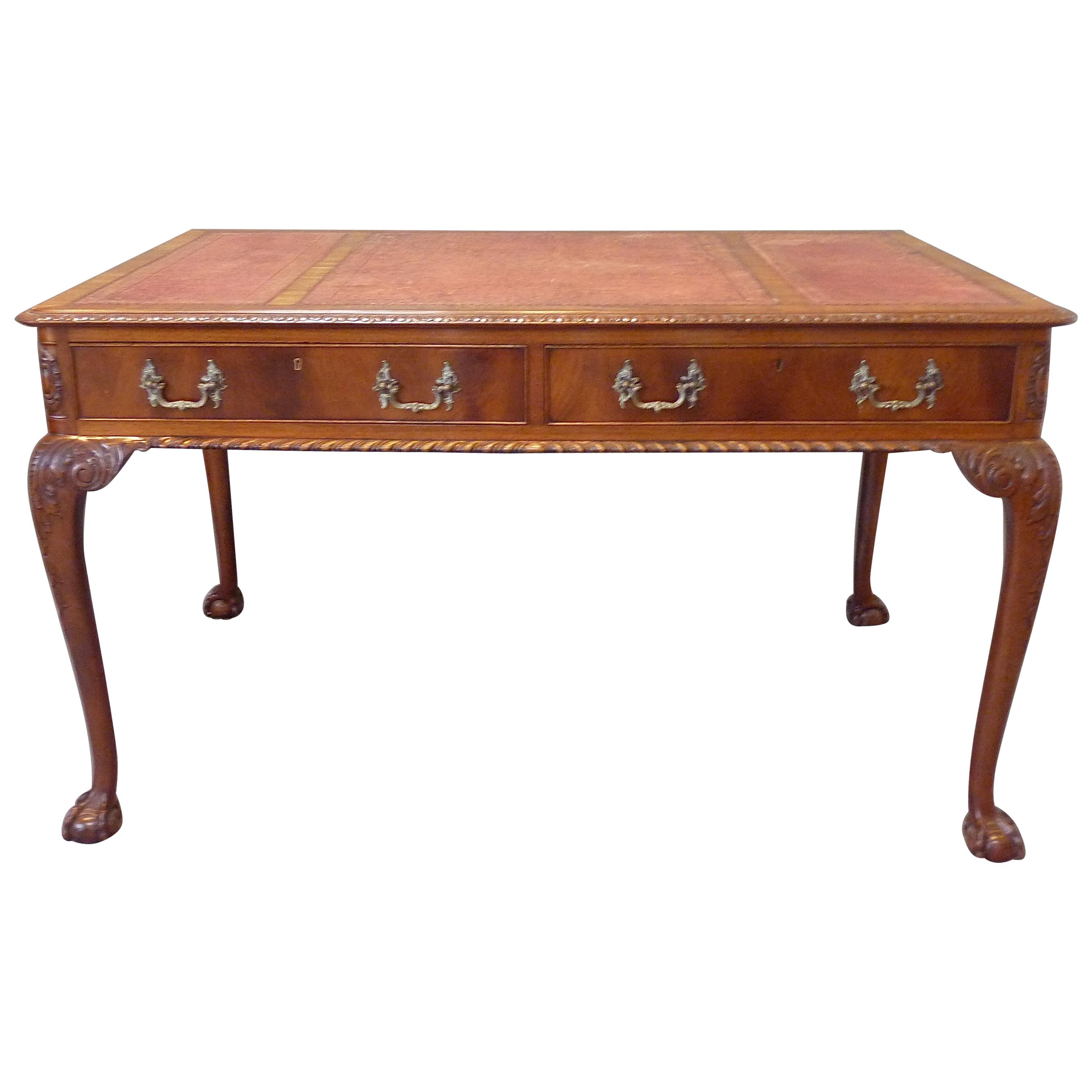 “Chippendale” Style English Writing Table