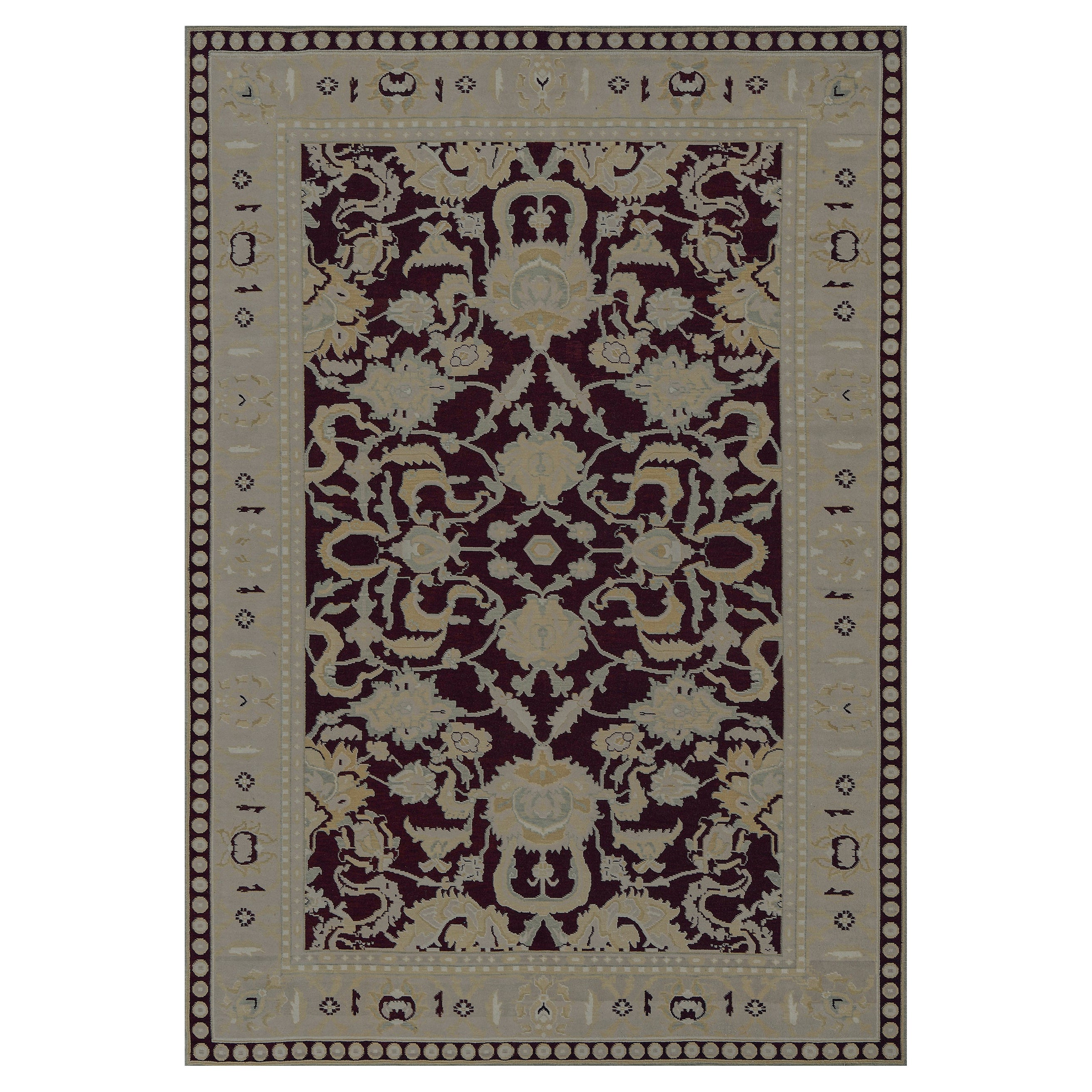 Handwoven Agra Inspired Wool Rug
