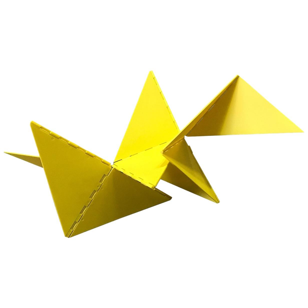 Lygia Clark Linear Critter Yellow Plastic Reproduction For Sale