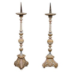 18th Century French Pair of Candlesticks