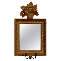 18th Century Swedish Giltwood Mirrored Sconces