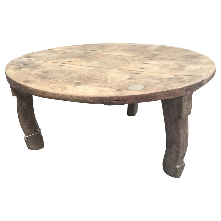 Primitive European Farm Side Table