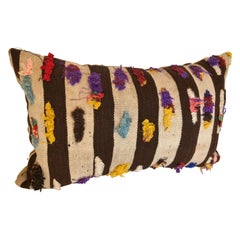 Custom Pillow by Maison Suzanne, Cut from a Vintage Moroccan Wool Berber Rug