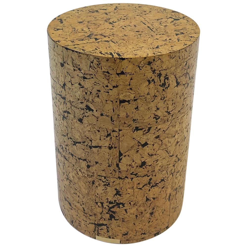 Cork Drum Occasional Table