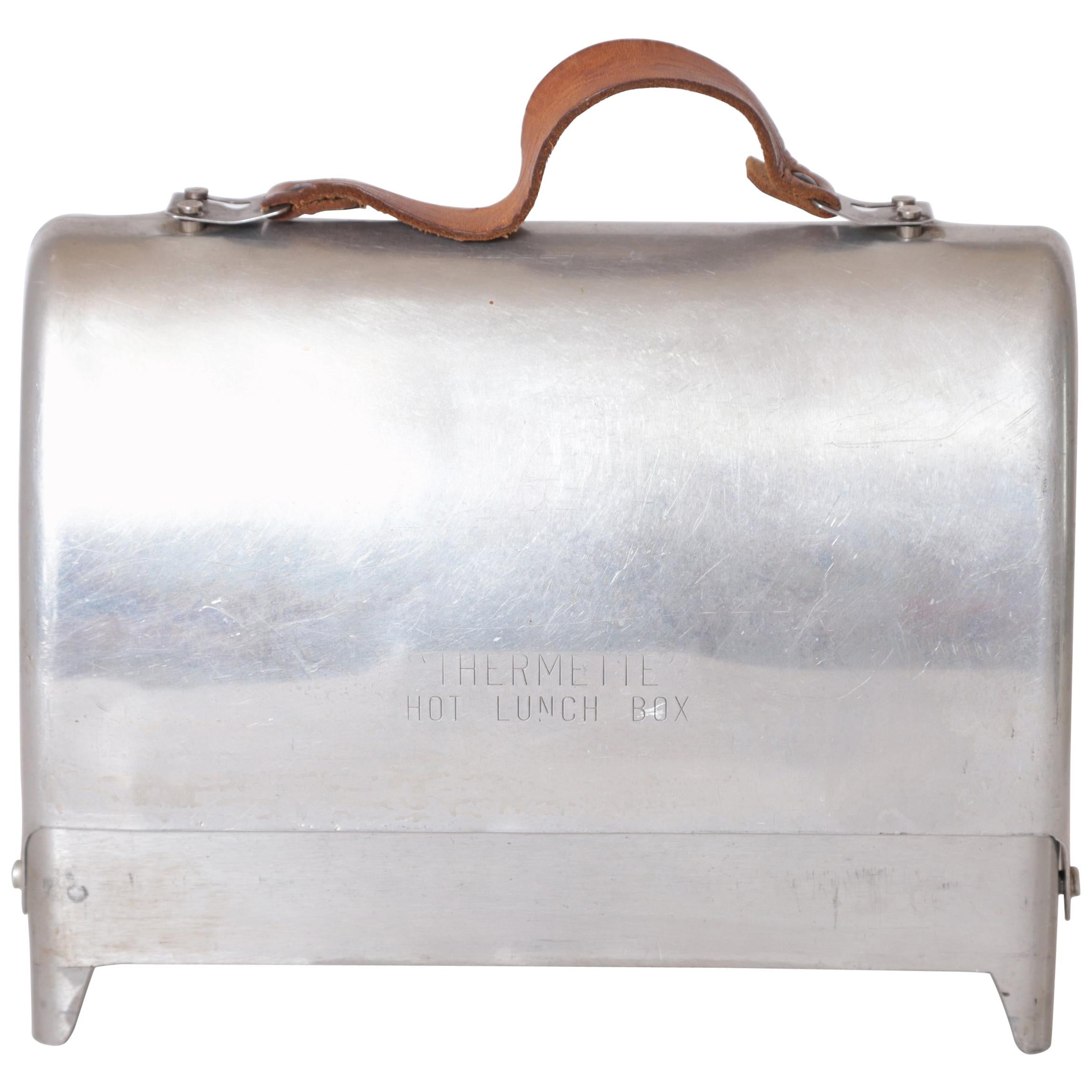 Art Deco Machine Age Industrial Design Thermette Hot Lunch Box by Privett Mfg.