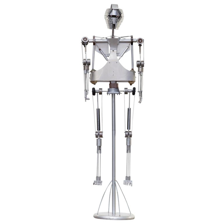 Decorative Aluminium Robot Skeleton Object For Sale at 1stDibs