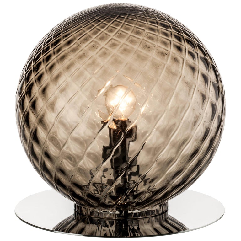 Venini Balloton Globe Table Light in Gray, new, Venini