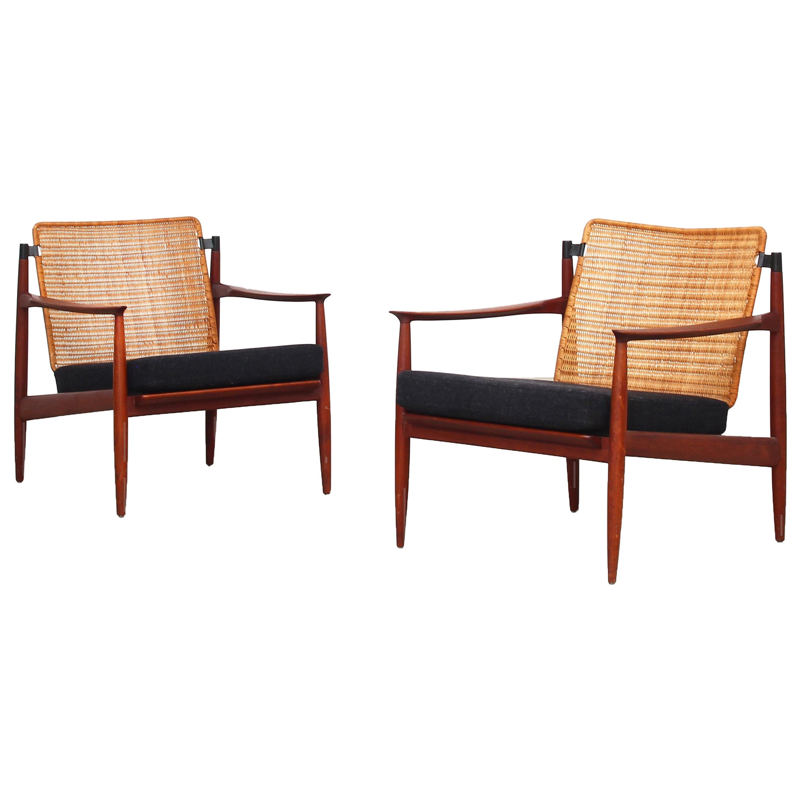 Pair of Lounge Chairs by Carl Straub for Goldfeder Germany 1950s
