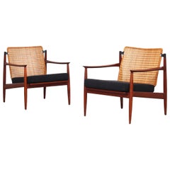 Pair of Lounge Chairs by Carl Straub for Goldfeder Germany 1950s