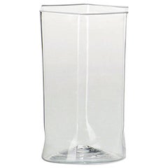 Verre à eau acqua Venini Esagonale en cristal et blanc laiteux de Carlo Scarpa
