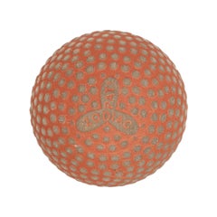 Antique Bramble Pattern Golf Ball 'Martins Zodiac' Rubber Core, circa 1900