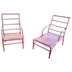 Pair of 20th Century Garden Armchairs Arch, Giovanni Patrini