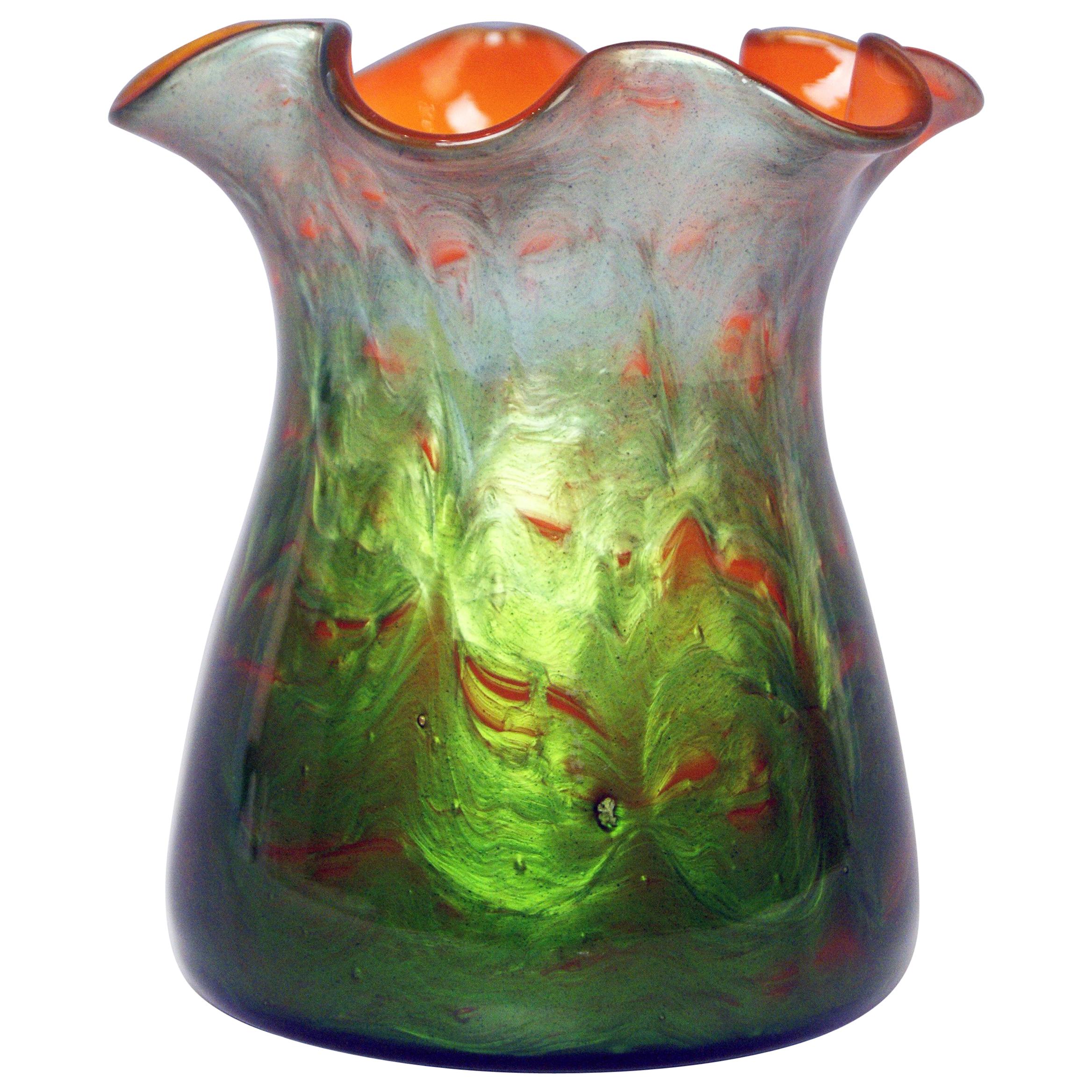 Vase Tapering Loetz Widow Klostermuehle Art Nouveau Titania Genre 4212