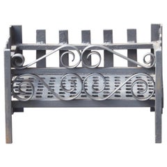 Vintage English Modernist Fireplace Grate, Fire Grate