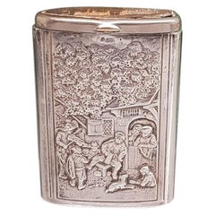 Early 20th Century German Silver Matches Holder