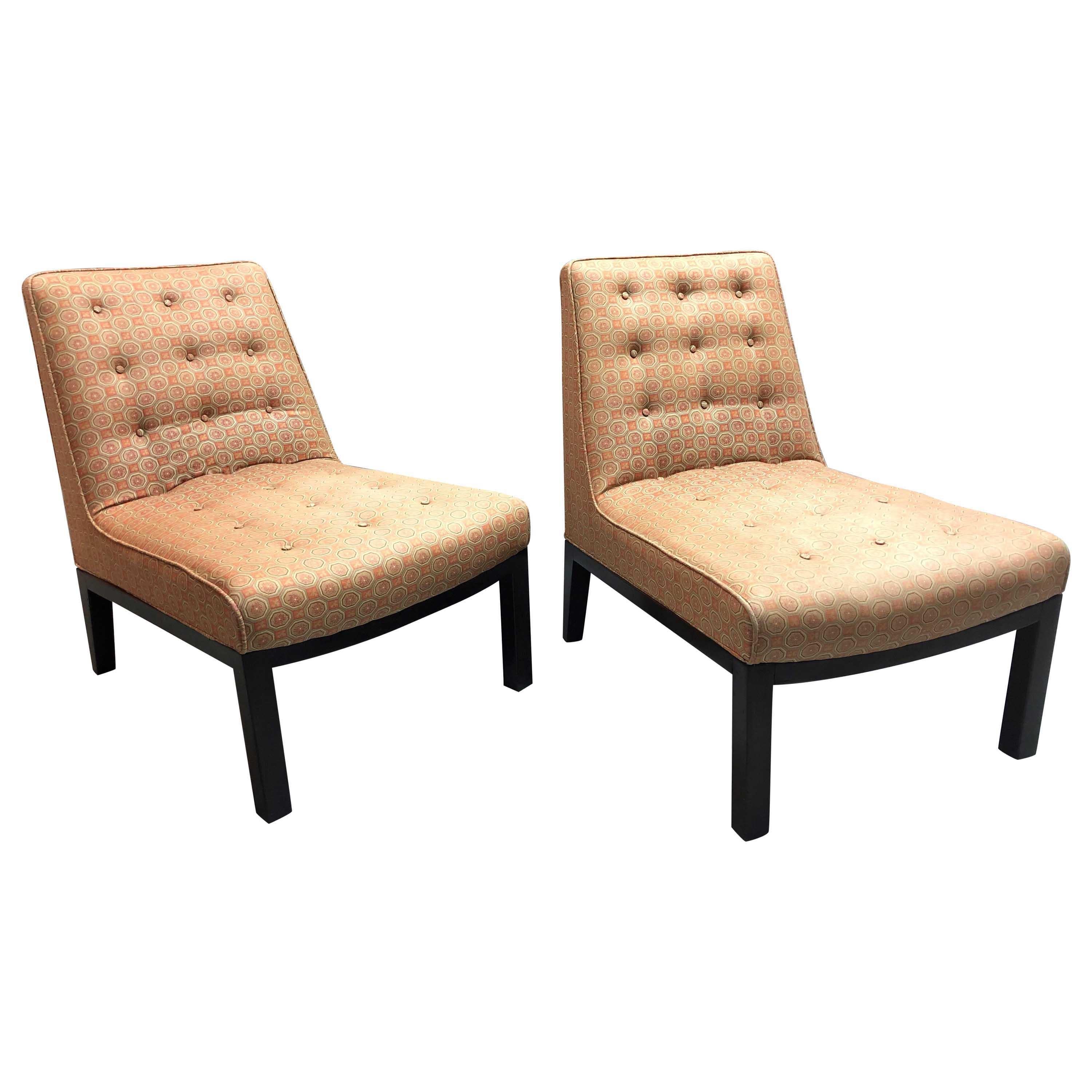 Dunbar Pair of Edward Wormley Lounge Chairs