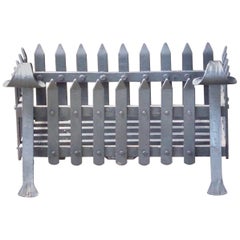 Vintage English Modernist Fireplace Grate, Fire Grate, 20th Century