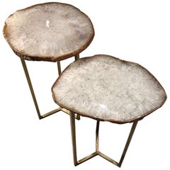 Unique Agate Stone Side Coffee Tables