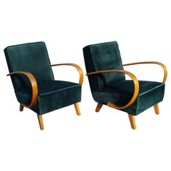 Art Deco J. Halabala 2 Armchairs from 1960