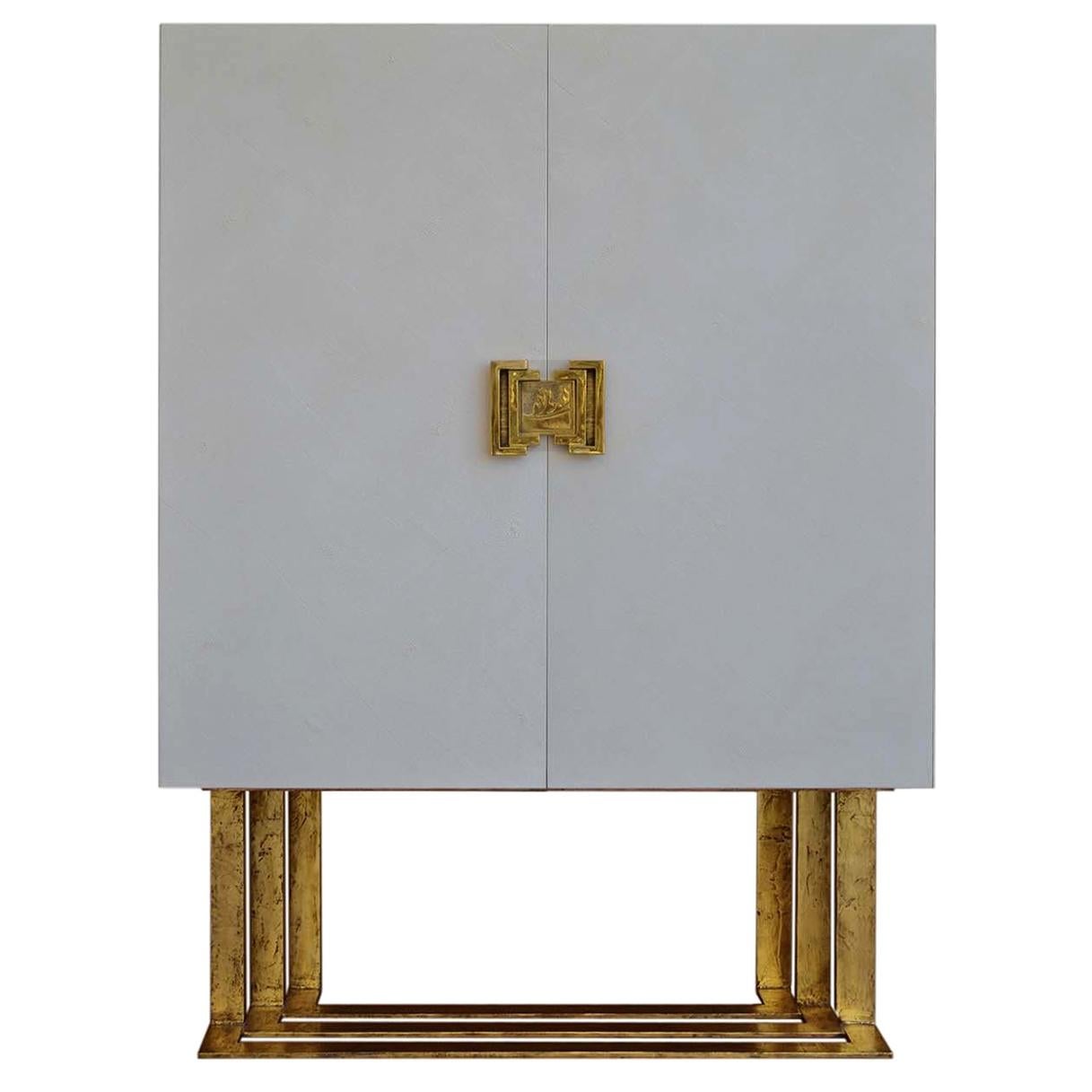 Domiziano White 2-Door Cabinet by Cupioli