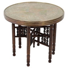 antique middle-Eastern Folding Table