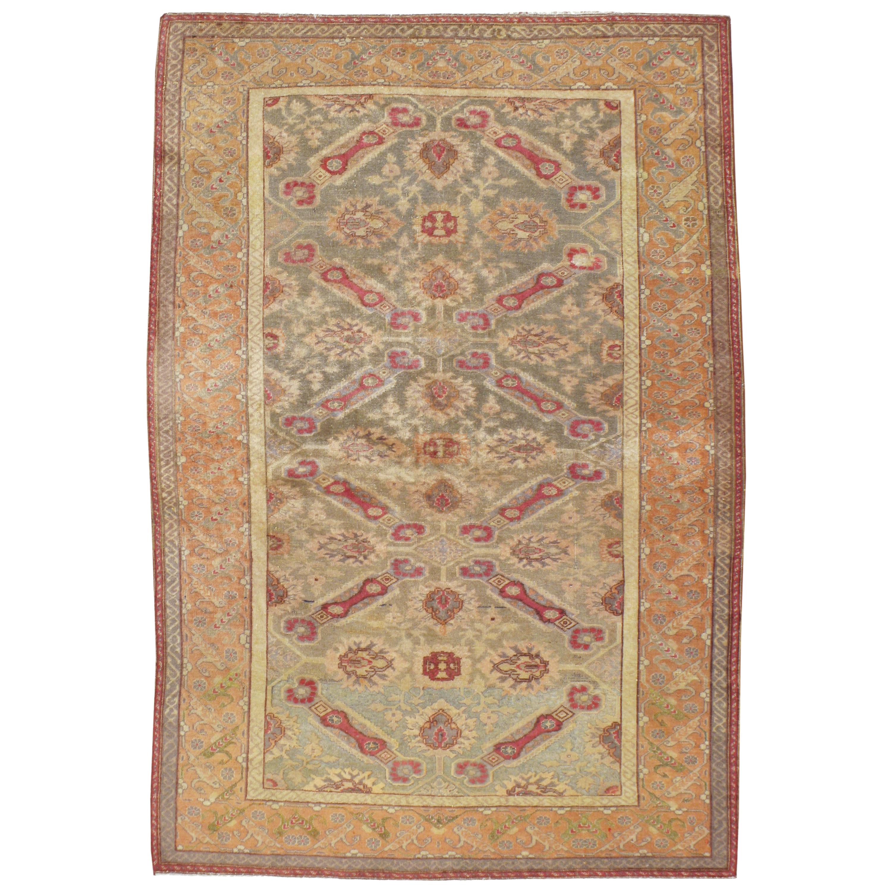 Vintage Turkish Sivas Rug For Sale