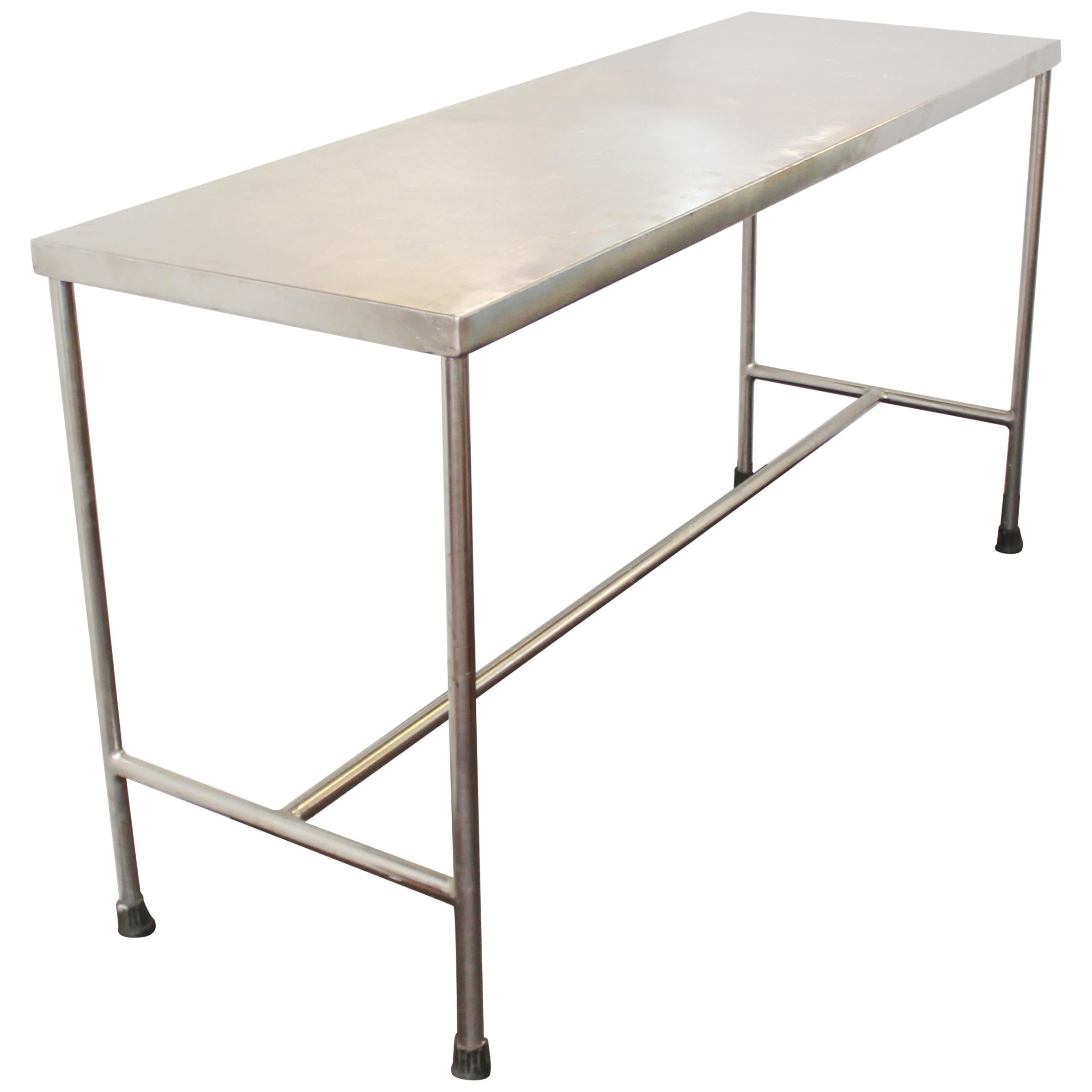 Industrial Modern Style Stainless Steel H-Base Table