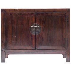 19th Century Chinese Low Two-Door Cabinet