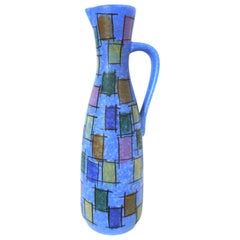 West German Modernist Ceramic Pitcher Jasba Keramik 221/35