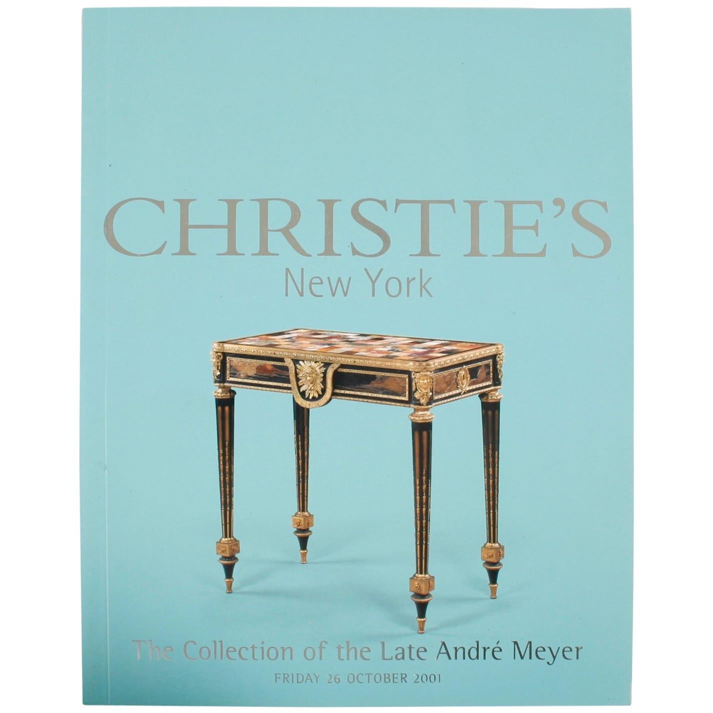 Christie's The Collection of the Late André Meyer, New York, Oktober 2001