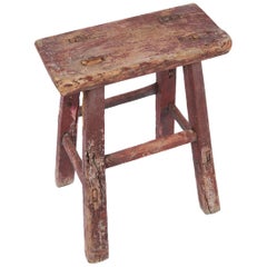 Used Italian Wooden Stool