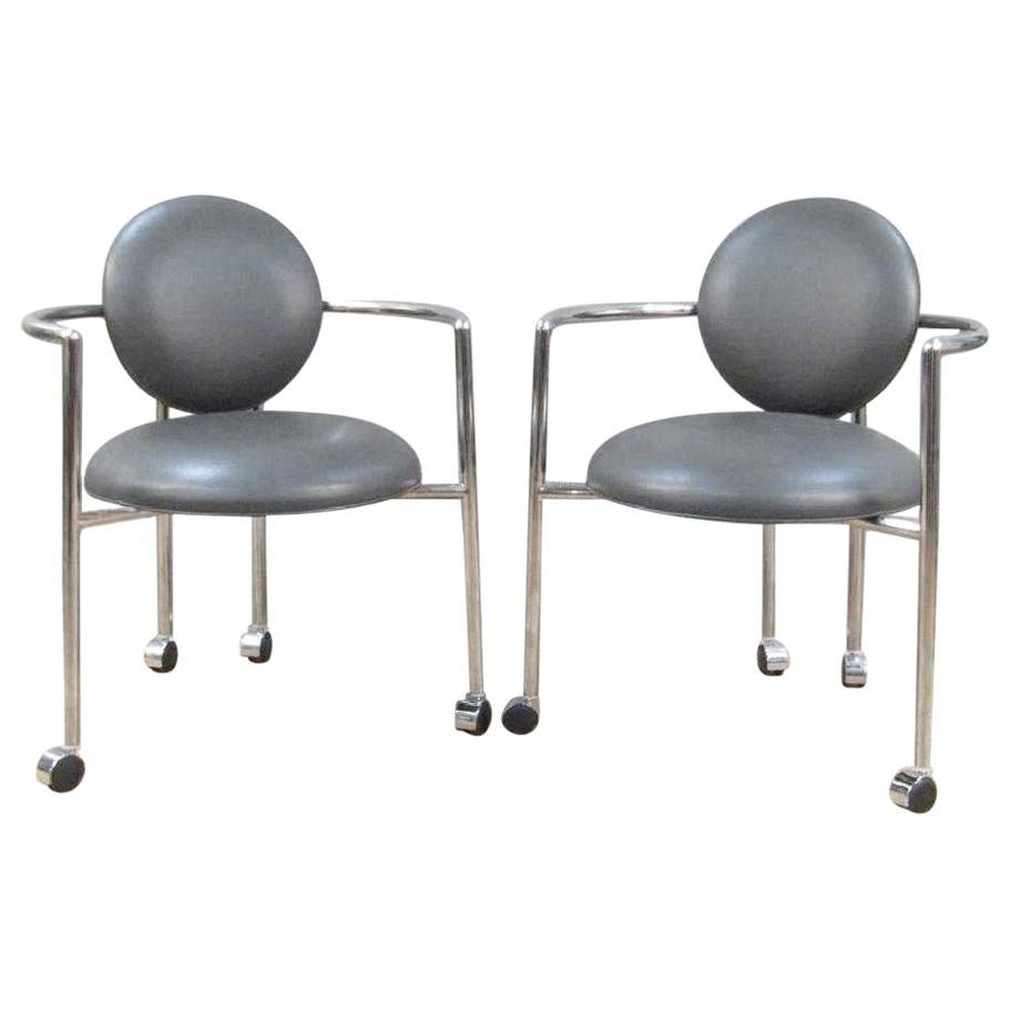 Pair of Moon Chairs by Stanley Jay Friedman for Brueton