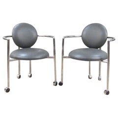 Vintage Pair of Moon Chairs by Stanley Jay Friedman for Brueton