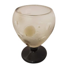 Charles Schneider Art Deco Glass Vase With Smoked Details