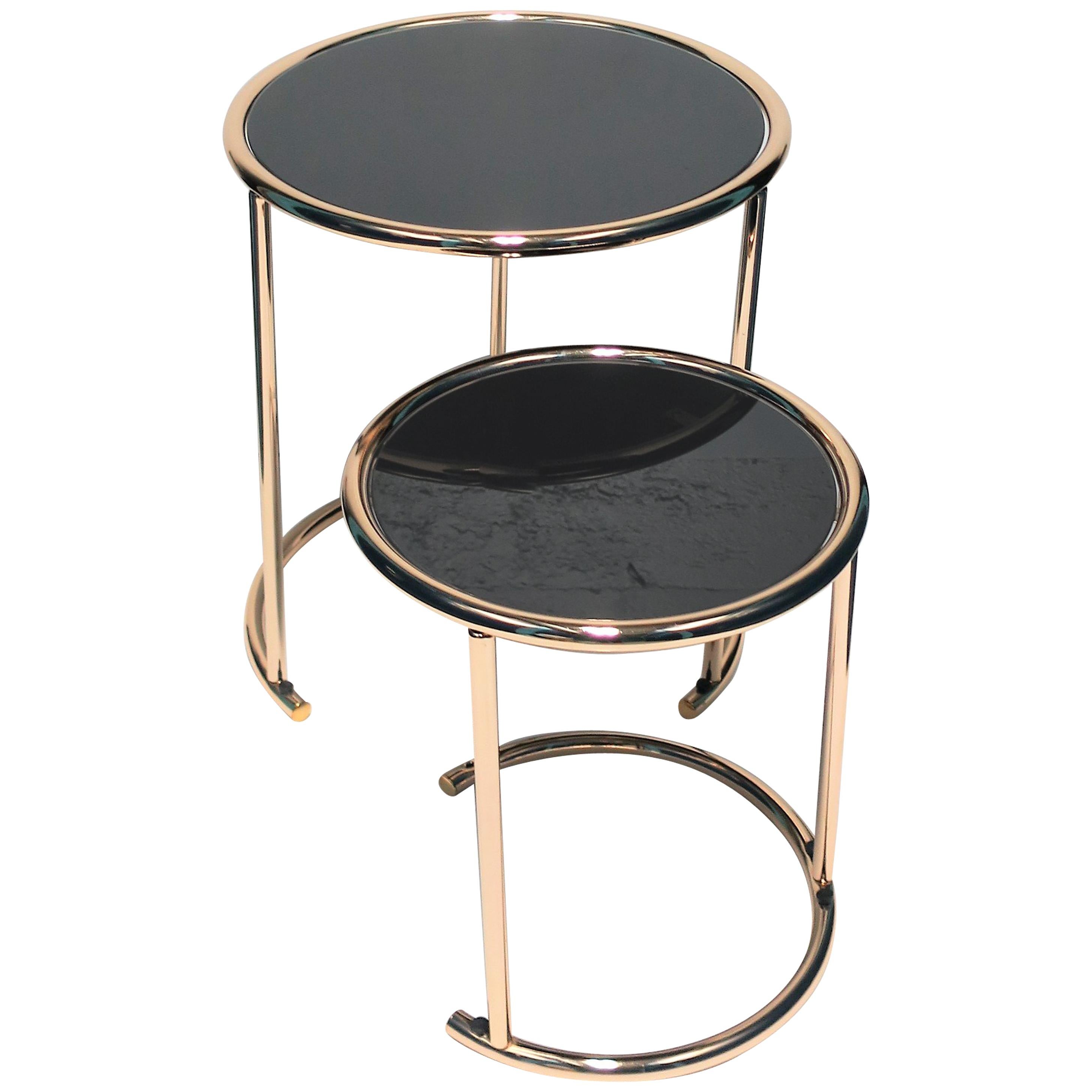 Set of 2 Round Nesting Side Tables