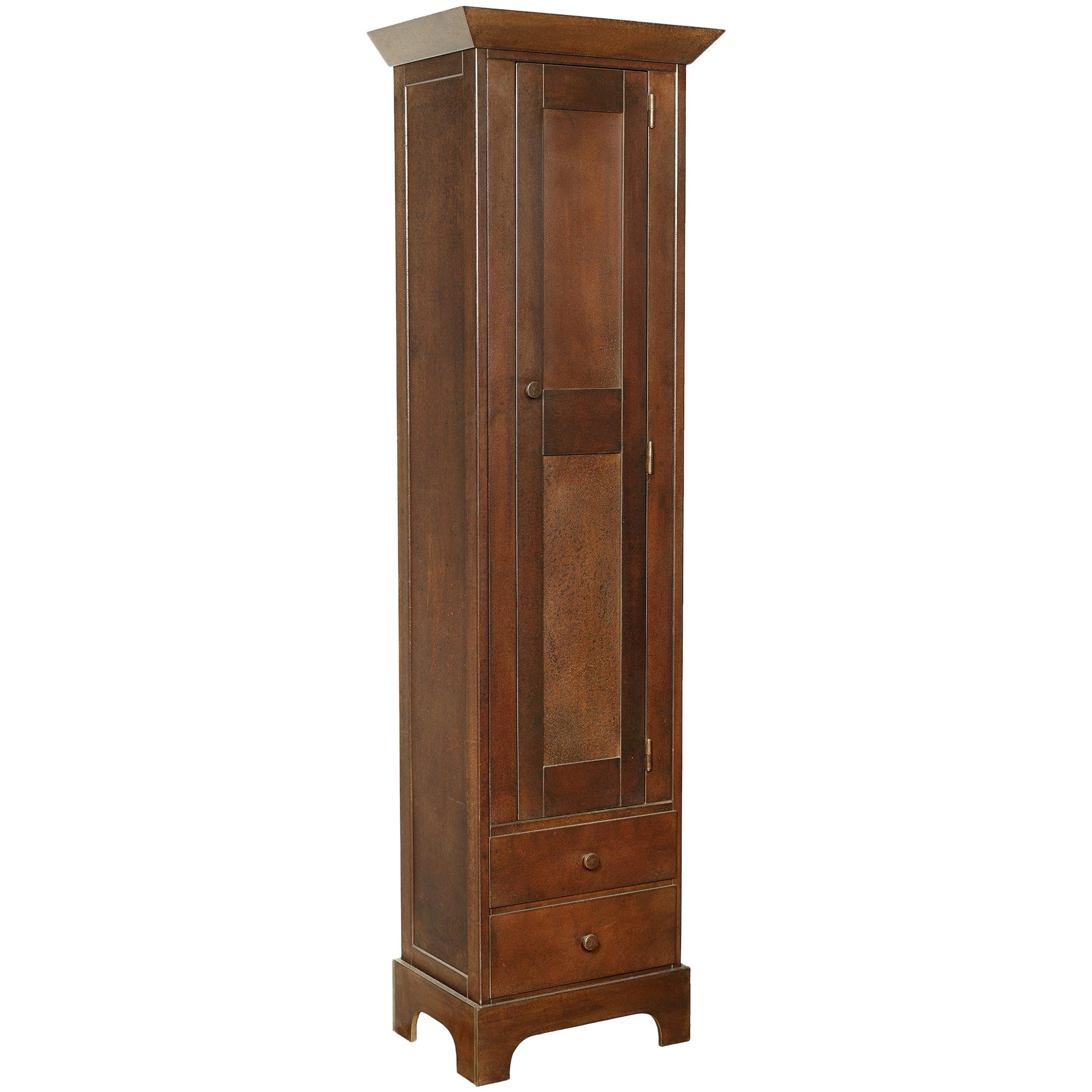 Jim Rose Legacy Collection - Tall Cabinet, Shaker Inspired Steel Cupboard
