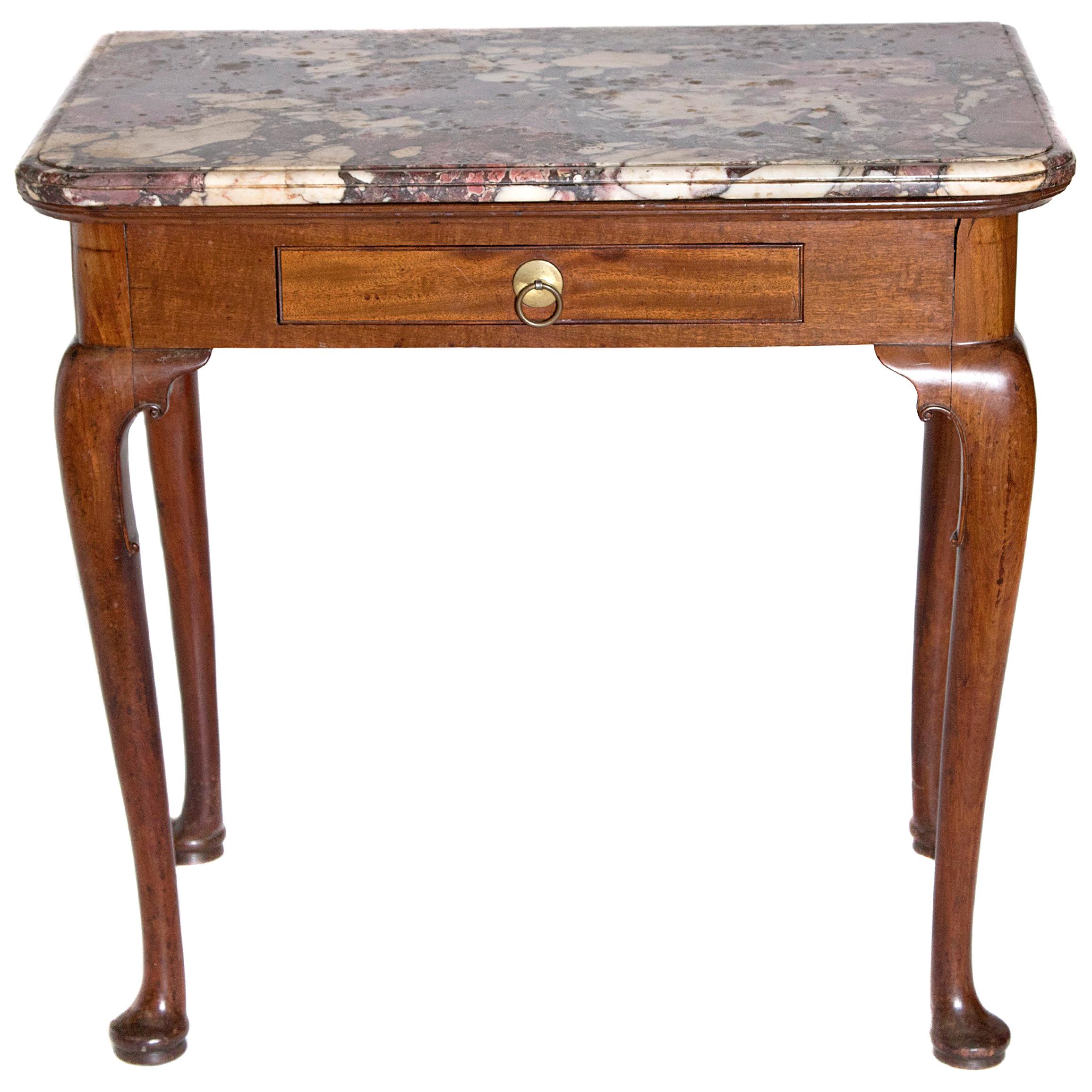 Early 18th Century Queen Anne Mahogany Side Table